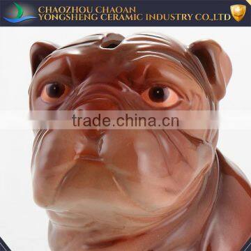 High Quality Wholesale Ceramic Pug Piggy Bank Factory photo-2
