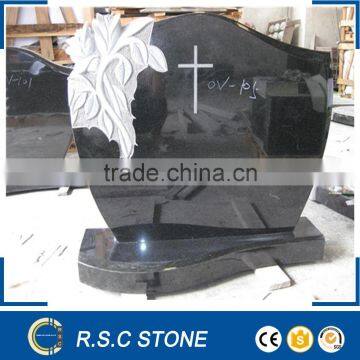 China polished black granite tombstone /gravestone