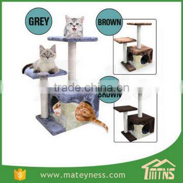 Cat Jumping Toy Scratching Wood Climbing Tower Cat Tree photo-5