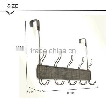 Metal Door Hanging Rack, 5 Hooks photo-6