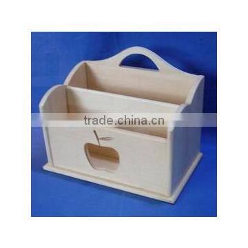 High Quality Unfinished Wooden Office File Rack Wholesale photo-3