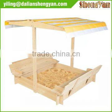 Wooden Downloadable Plans Square Sandpit for children