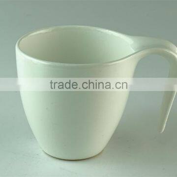 Stocked 400ml Fctory Round handle sublimation ceramic coffee White mug/cup standard for daily use