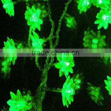 Waterproof artificial high quality new year holiday Christmas led string lights flower