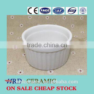High quality Stocked bakeware sala bowl /flat bottom round bowl