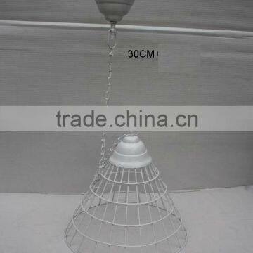 Iron Ceiling Hanging Lamps in white powder coating