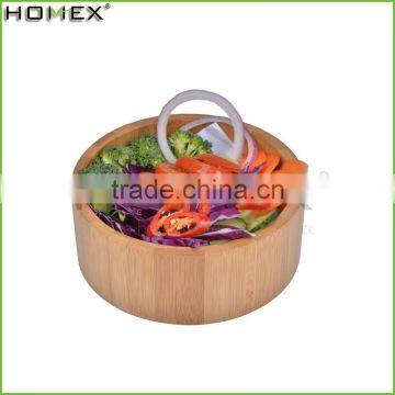 Wholesale Small Reusable Bamboo Salad Bowl /Homex_Factory