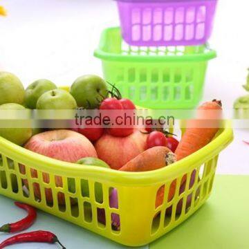 Useful deep tray plastic fruit vegetables storage basket