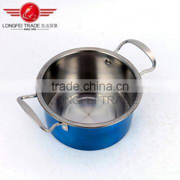 New Design 3pcs Colorized Stainless Steel Soup Pot photo-5