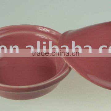 4 inch serving tajine,peach red