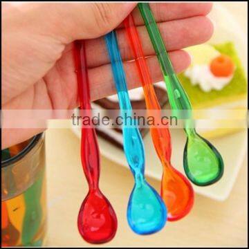2015 Hot Sell New Design 100% FOOD GRADE Plastic Label Spoons for Cup,100% FOOD GRADE Plastic Label Spoons photo-2