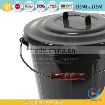 Iron Powder Coating Ash Bucket and Shovel Metal Coal Scuttle