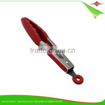 ZY-H2023 for Barbecue 7-inch Silicone Food Tong With Soft Grip Handle photo-3