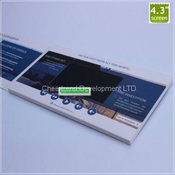 Invitation LCD Video Brochure , Mailable 3D Lcd Greeting Card Custom LCD Display photo-2