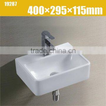 Luxury wall hung ceramic wash basin sink