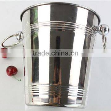 Bar Using Custom Logo Stainless Steel Beer Drinking Ice Bucket With Handle photo-5