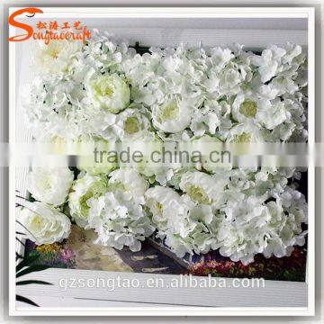 Man-made artificial flower wall wedding decoration artificial flowers walls new design customized artificial flower wall