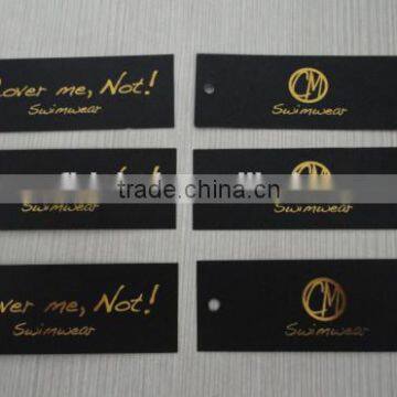 2017 Customized Logo Hot Stamping Paper Hang Tags Swing Tags for Clothing photo-5