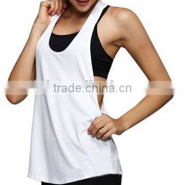 Womens Basic Loose Low V Neck Racerback Sport Tank Top Vest Ladies Tank Tops photo-2