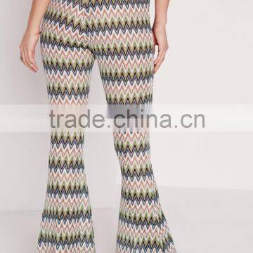Bangkok Style Lady Wave Effect Skinny Flare Pants OEM Service photo-5