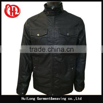 Hot sale slim men jacket winter pu jacket