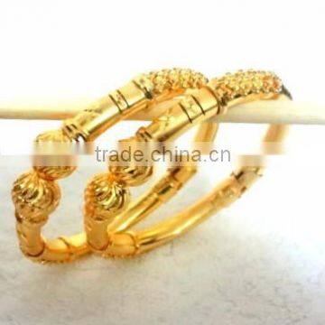 Stylish Micro Gold Plated Kadas, Wholesale Fancy Indian Kada Bangles photo-3