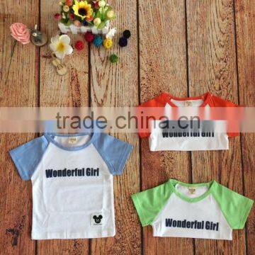 2017 Cheap Bulk Sale Children T-shirt Cute Printing Pictures Kid Boys Girls Shirts photo-3