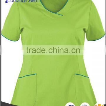2017 fashion V-neck design design coloeful hospital scrubs uniforms