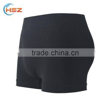 HSZ-0025 China Manufacturer 2017 Mens Hot Plain Printed Black Boxer Briefs Sexy Tight Seamless Underwear Men Elastic