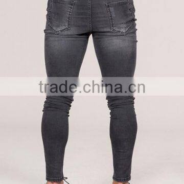 Hot Sale Mens Ripped Jeans High Quality Denim Jeans OEM Skinny Jeans photo-4