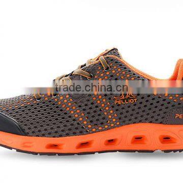 2017 wholesale casual breathable mesh hiking shoes for men