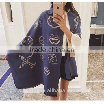 Sweet Style Plush Thickening Warm Scarf Curling Imitation Cashmere Shawl 2016 Hot Sale photo-4