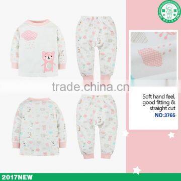 100% Soft Touch Cotton Cute Printing Children Apparel Kids Wear Set photo-2