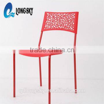 LS-4008 Cheap Outdoor Colourful Stacking Plastic Garden Chair Dining Chair Plastic Patio Chair photo-2
