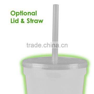 USA Made 16 oz Glow In The Dark Stadium Cup - Glows in the Dark, BPA-free and Comes With Your Logo photo-3