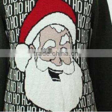 Wholesaler Private Label Christmas Pullover Sample Plain Men's Jacquard Sweater for Sale photo-4