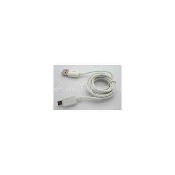 Mini to Micro 1.2m White Cell Phone USB Cables USB 2.0 / 1.1 Extension Cable For BlackBerry / Audio