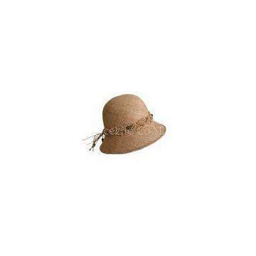 Custom Women Straw Hats With Crochet Trimming Band, Summer Fashion Straw Hats For Women