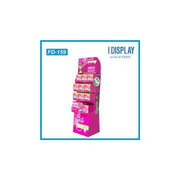 Easy Installation Food Cardboard POP Display Stands For Supermarket