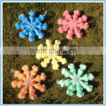 Multicolor snowflake wholesale price polyfoam snowflake window layout Christmas decoration Plastic snowflake