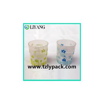 heat transfer/heat transfer film transfer on plastic multiucolor cup