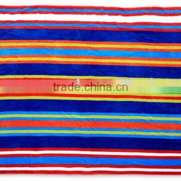 100% cotton striped jacquard beach towel