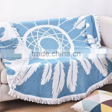 china supplier popular outdoor/swimming beach towel 150cm diameter/Printed Color Design Large Round Beach Blanket