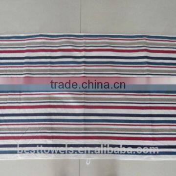 2015 wholesale high quality stock velour printed beach towel