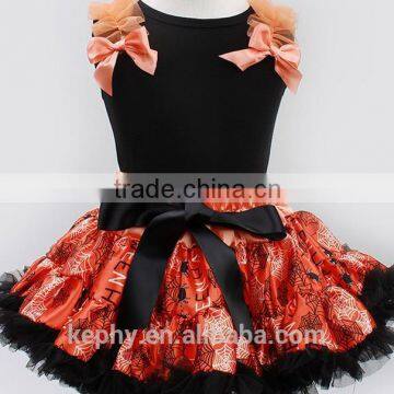 Children Clothes,black Cotton t Shirt With Pettiskirts, Tutus photo-5