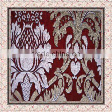 Gold /brozing/film/foil printed velvet fabric for curtain,sofa,upholstery