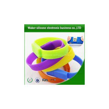 Silicone Cute Wristband Bracelet USB Flash Drive Memory Pen Gift Creative