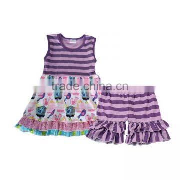 Yawoo New Designs Birdcage Patterns Unique Baby Clothing Boutique Romper photo-2