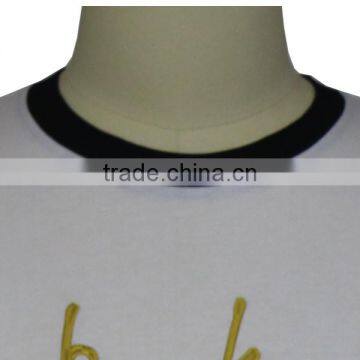 2017 Custom Man Black White Embroidery T-shirts photo-4