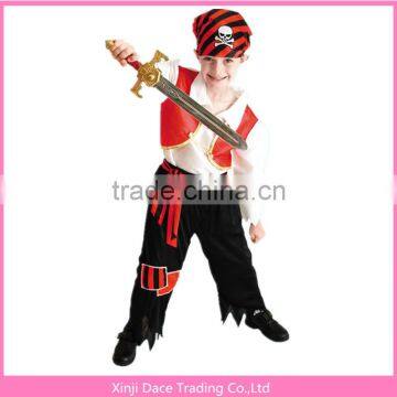 China new design good quality child cosplay pirate suit